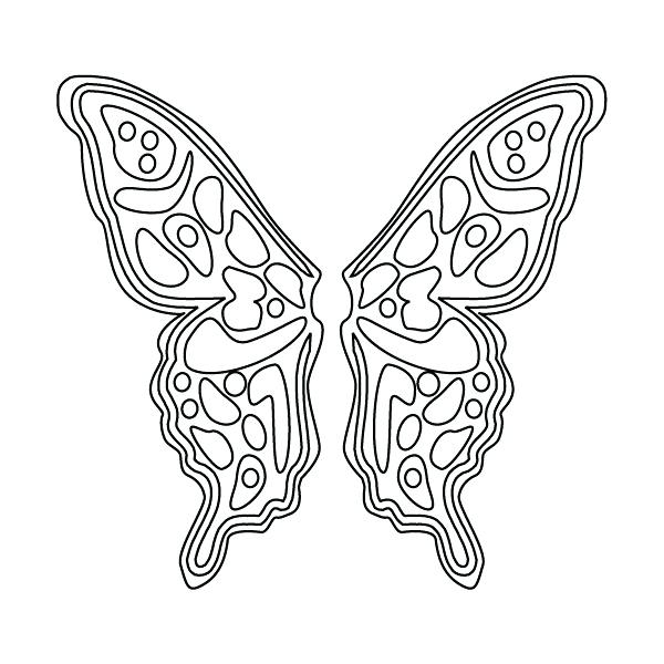 600x600 Colouring Pages Butterfly Wings Fairy Wings Coloring Pages Fairy