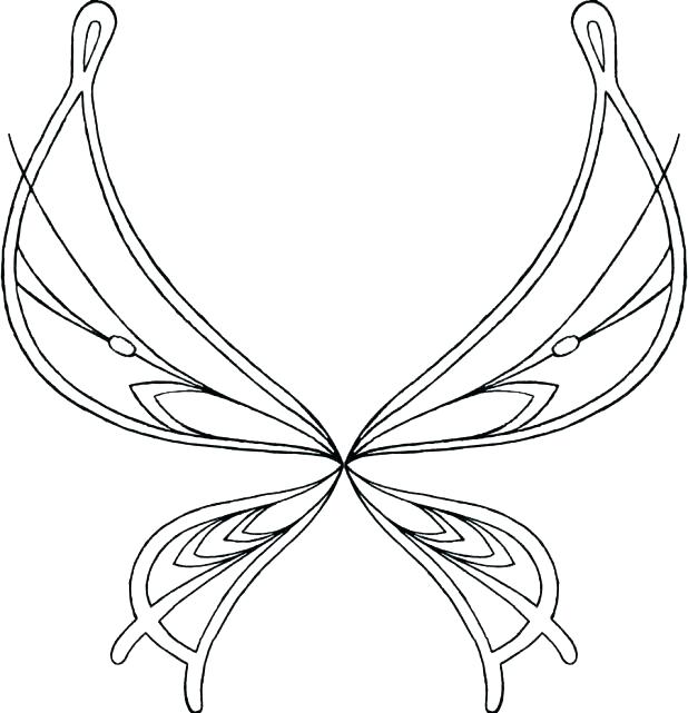 618x641 Free Angel Wings Printable Fairy Wings Coloring Sheet Butterfly