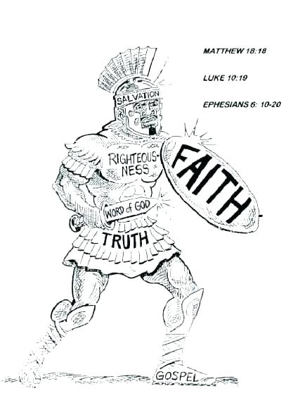 407x565 Armor Of God Coloring Page Shield Of Faith Coloring Page Here Are