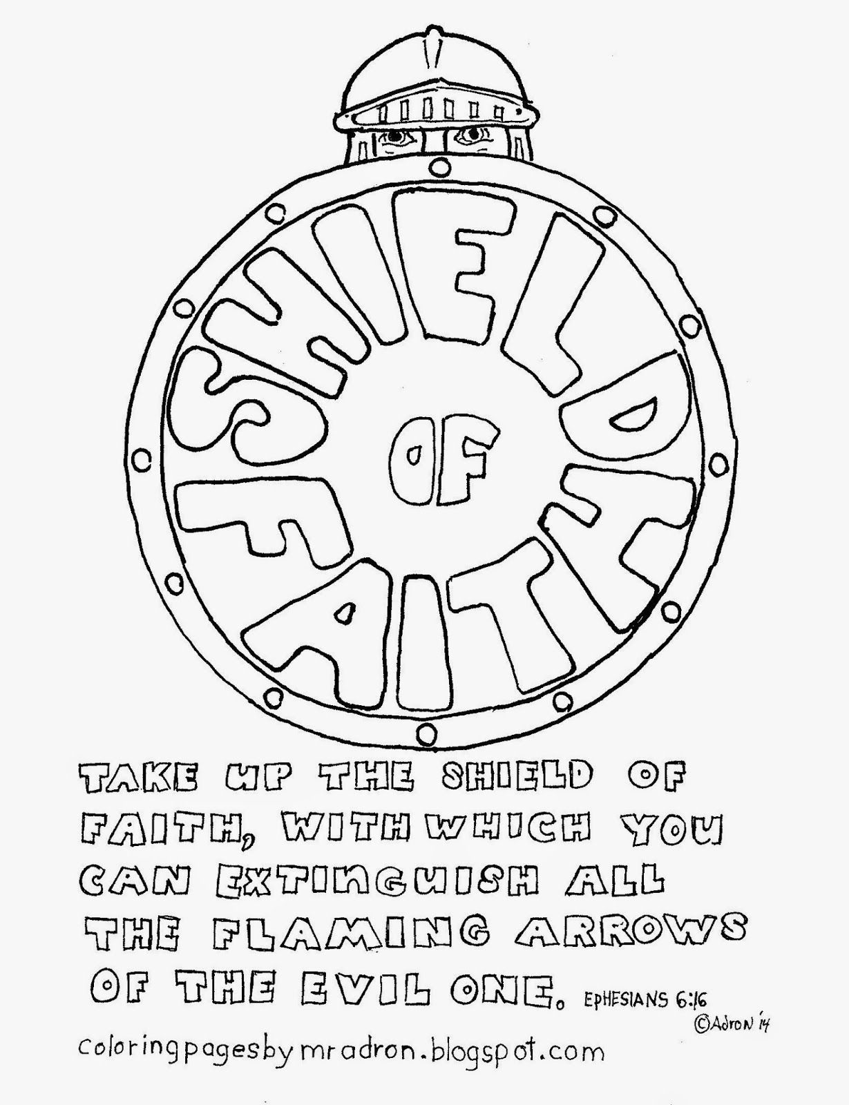1229x1600 Coloring Pages For Kids By Mr. Adron The Shield Of Faith, Free