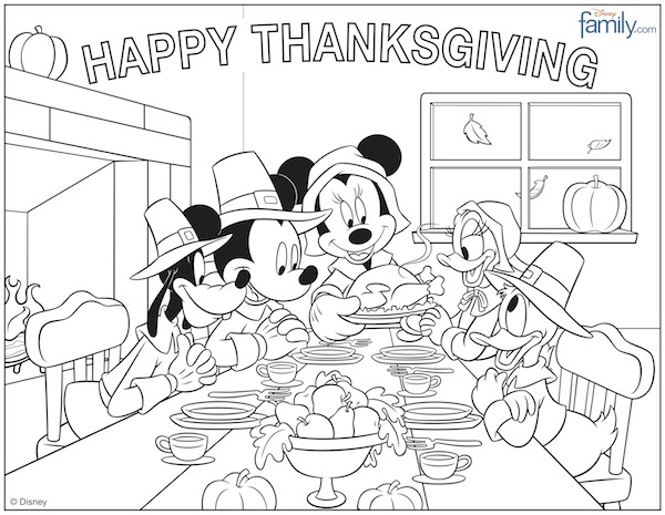 Disney Princess Fall Thanksgiving Coloring Page 600x465 Disney Princess Fall Thanksgiving Coloring Page