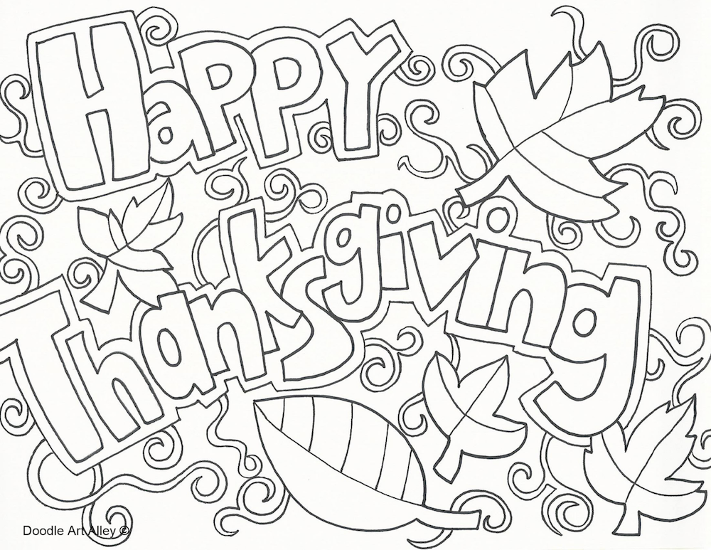 Happy Thanksgiving Coloring Page 1000x773 Happy Thanksgiving Coloring Page