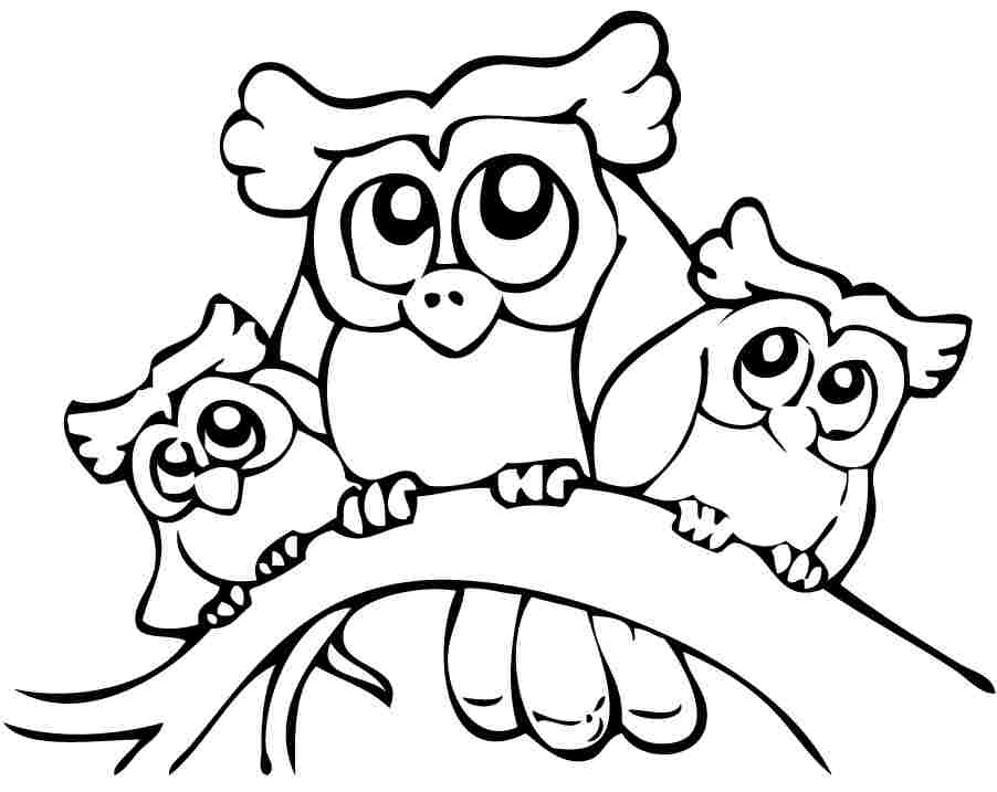 902x717 Cute Printable Owl Coloring Pages For Kids 360coloringpages