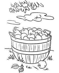 235x288 Activity Village A Fall , Apple Orchard Coloring Sheet