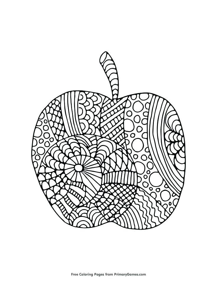 735x951 Apple Coloring Page Free Apple Coloring Pages Apples Coloring Page