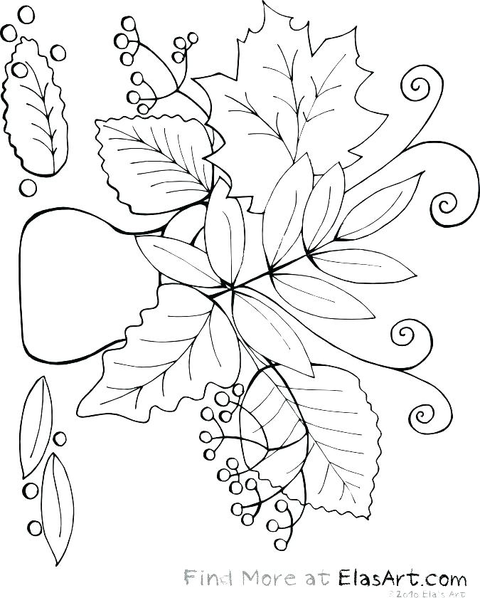 Fall Leaves Coloring Pages For Kindergarten 675x840 Fall Leaves Coloring Pages For Kindergarten
