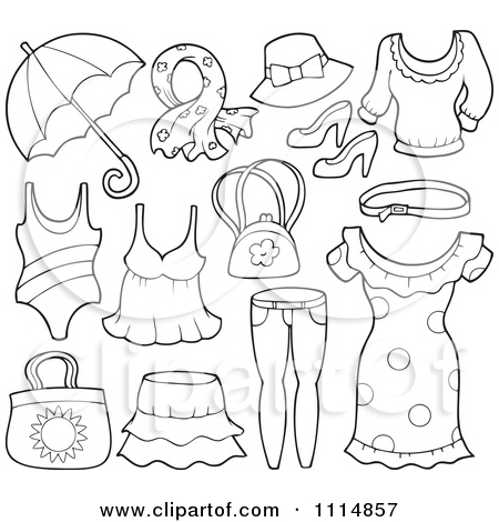 450x470 Spring Clothes Coloring Pages