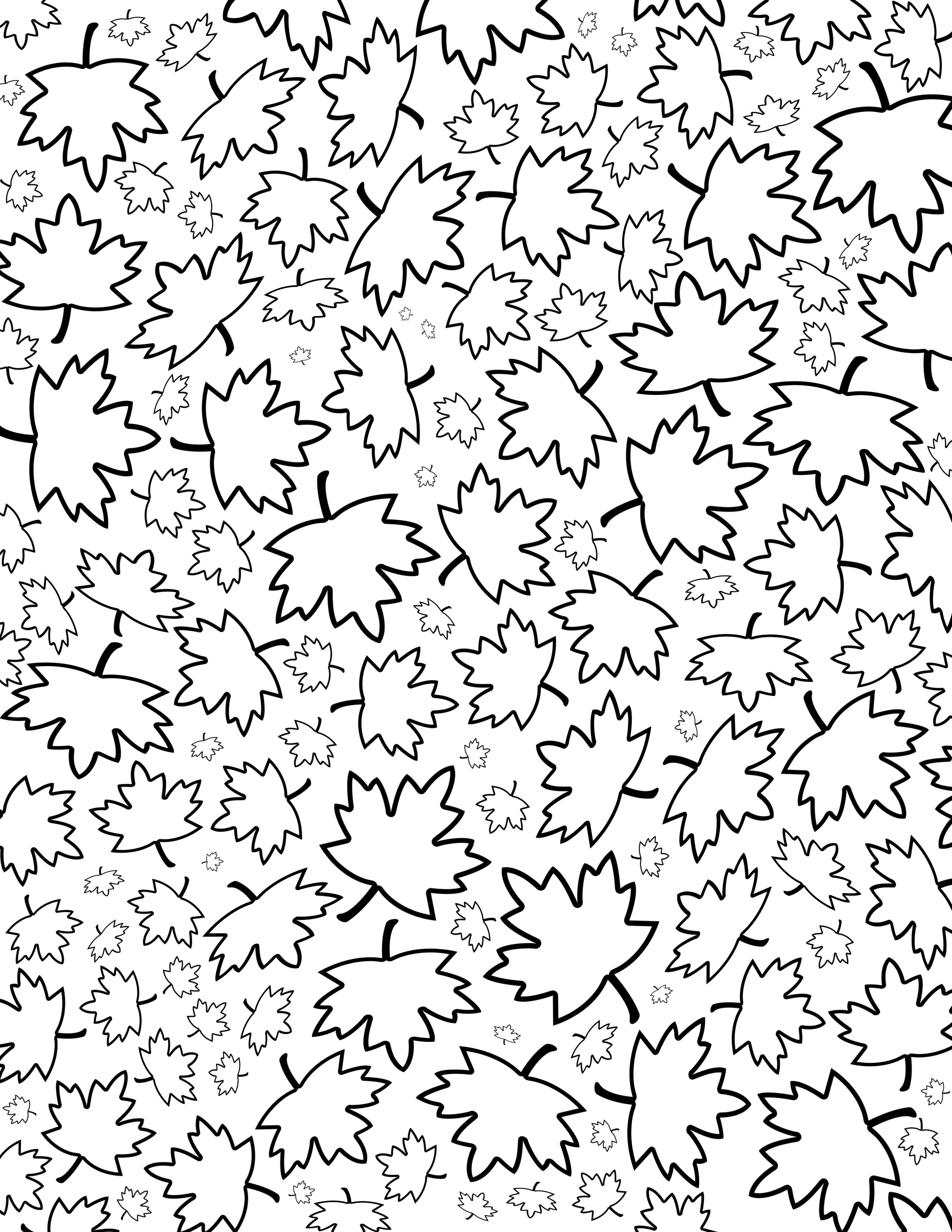 2550x3300 Fall Coloring Pages For Adults 11