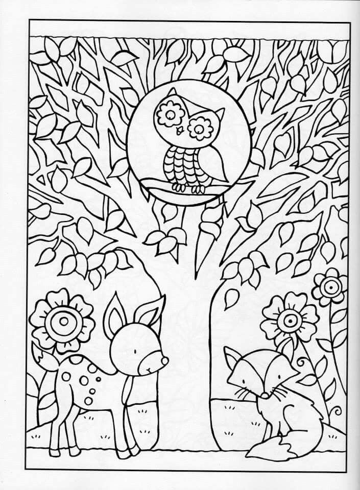 705x960 Fall Coloring Pages