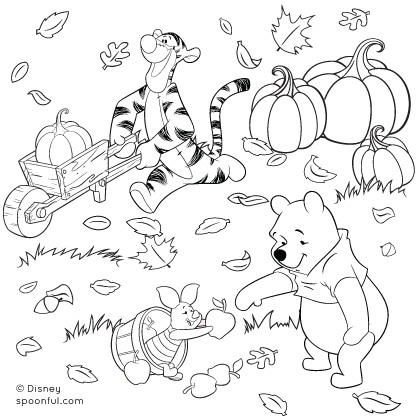 420x420 Disney Thanksgiving Coloring Pages