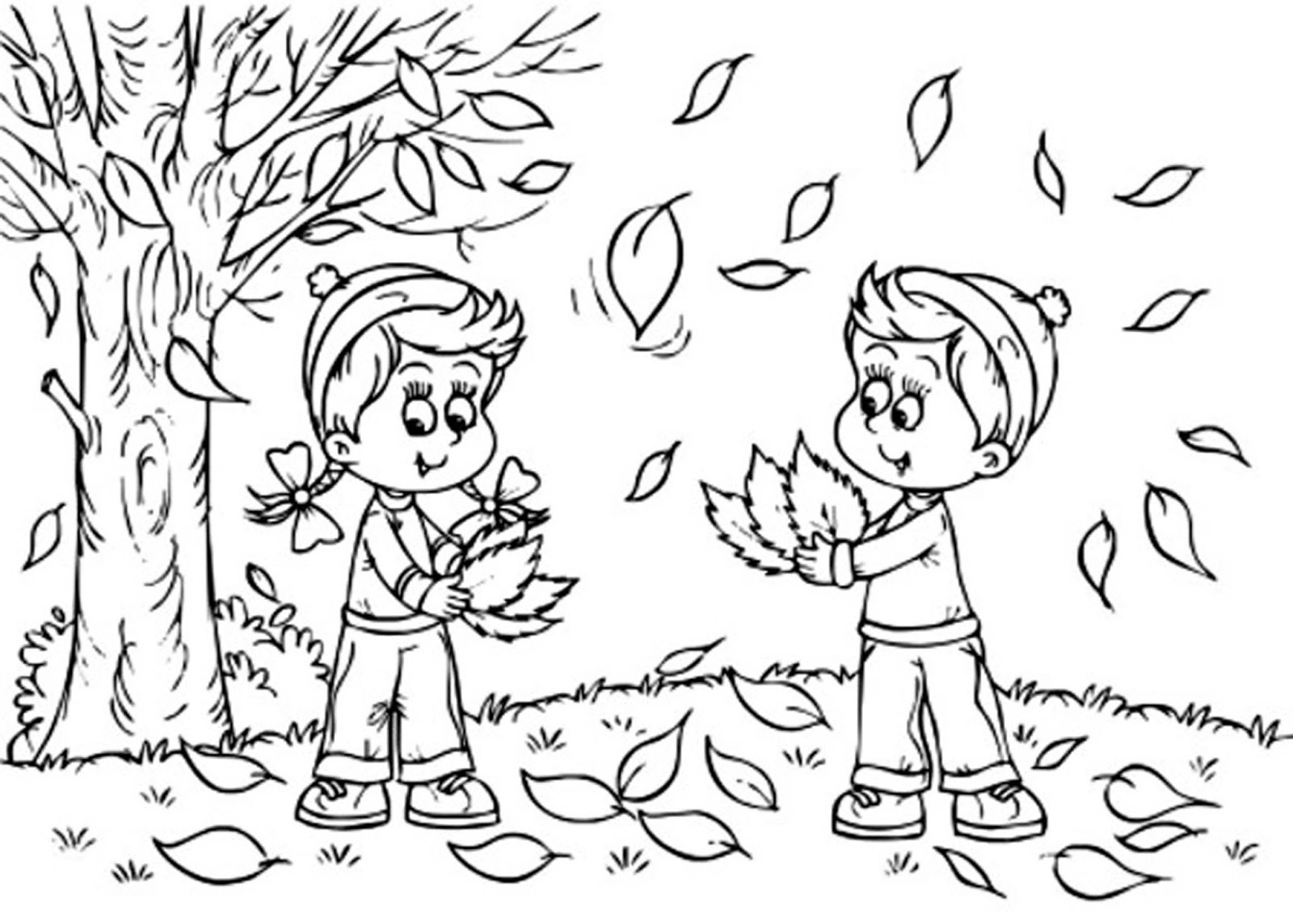 1600x1144 Fall Coloring Sheets For Kids