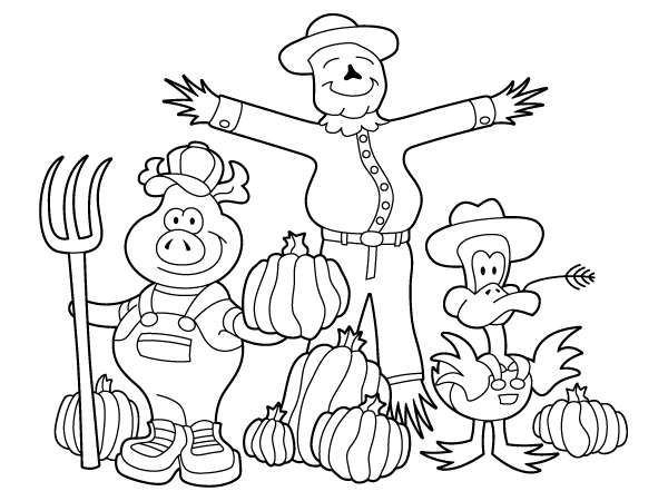 600x450 November Coloring Page