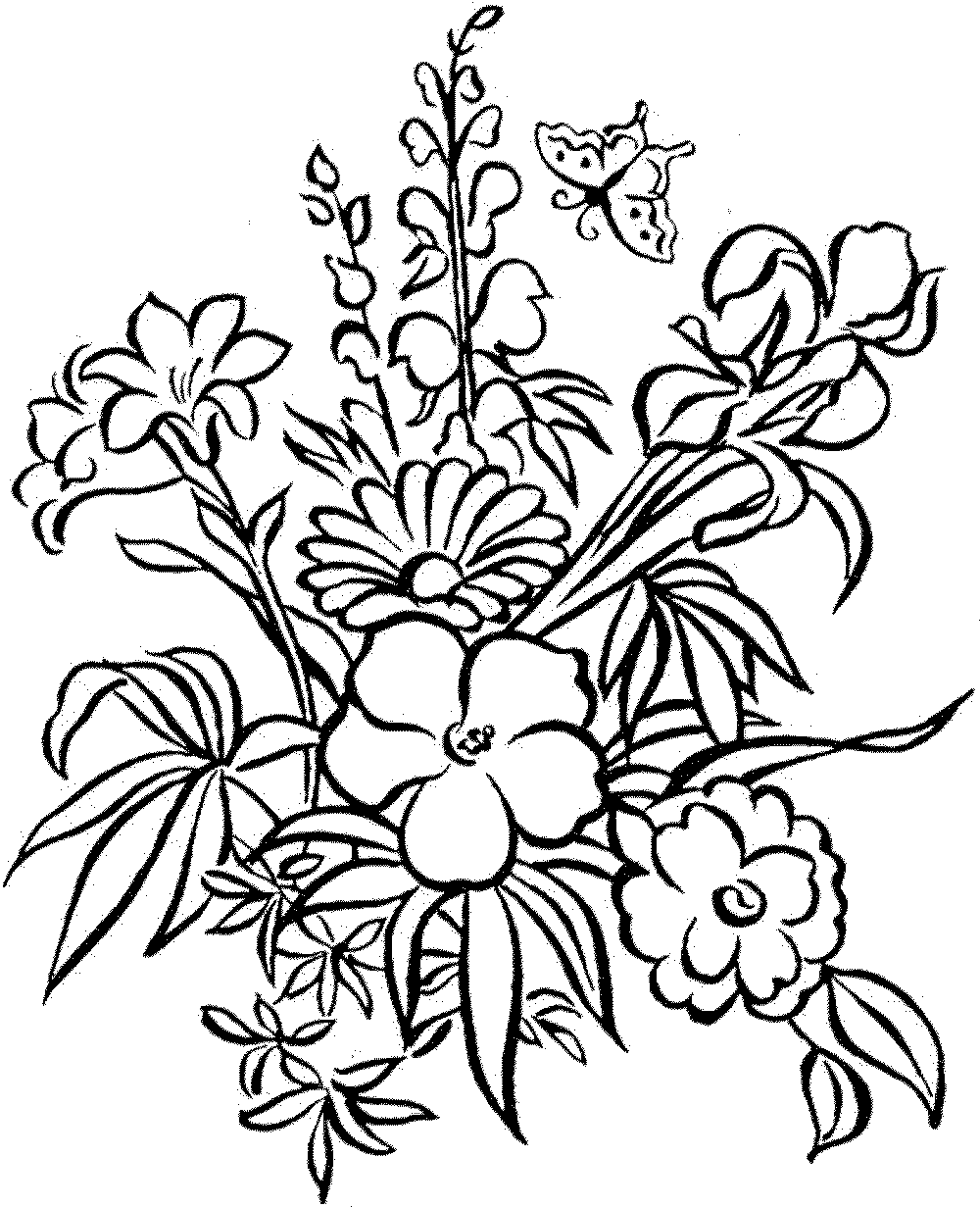 1000x1231 Enjoyable Inspiration Ideas Flower Coloring Pages Download Flowers