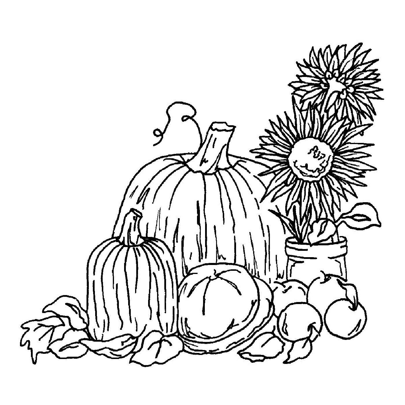 1400x1400 Fall Harvest Coloring Pages To Print Loving Printable