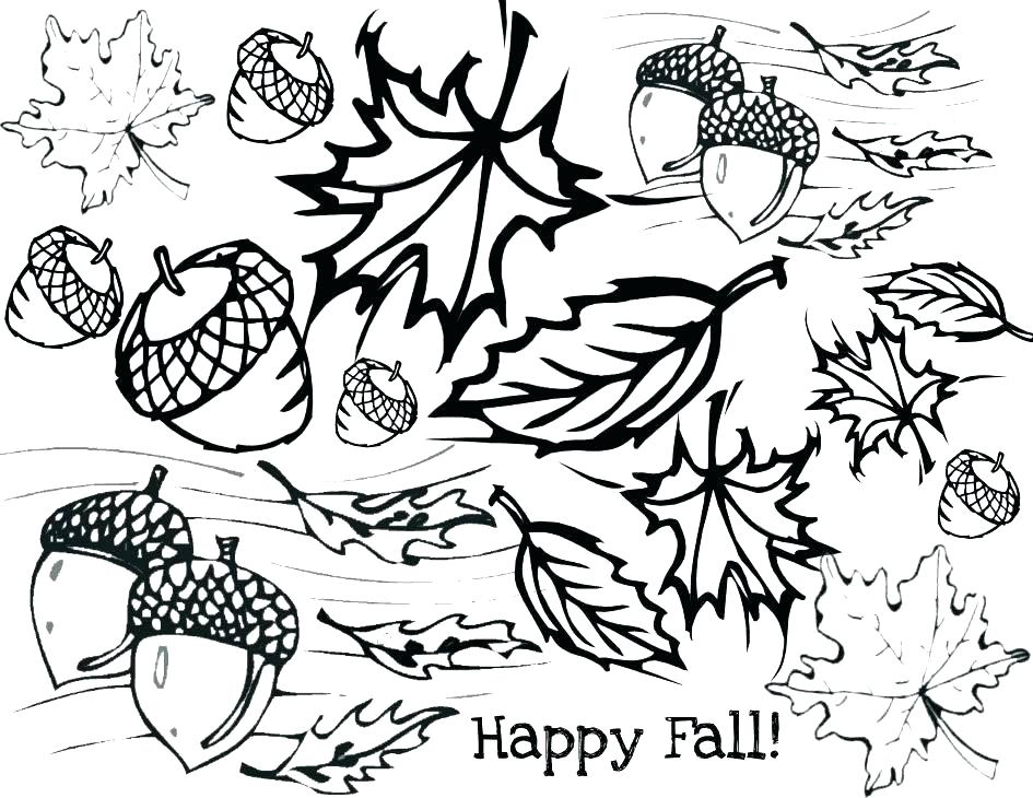 945x730 Fall Leaves Coloring Page Coloring Pages Leaves Fall Leaves
