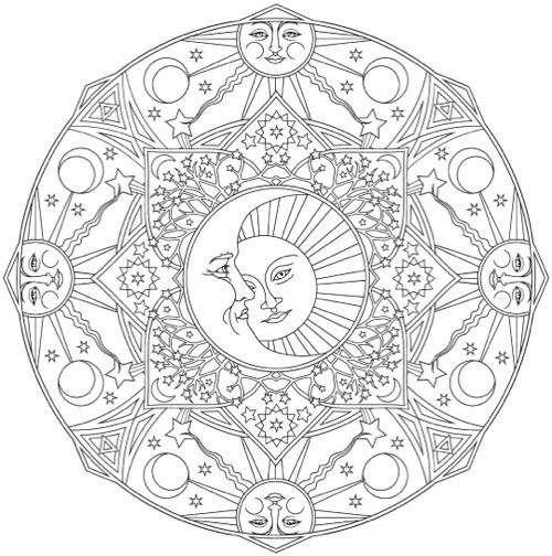 500x504 Pumpkin Mandala Coloring Page Fresh Mandala Coloring Books 20