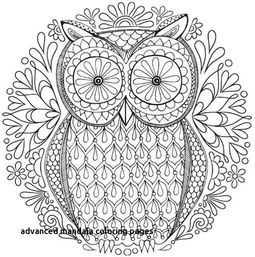 500x504 Advanced Mandala Coloring Pages