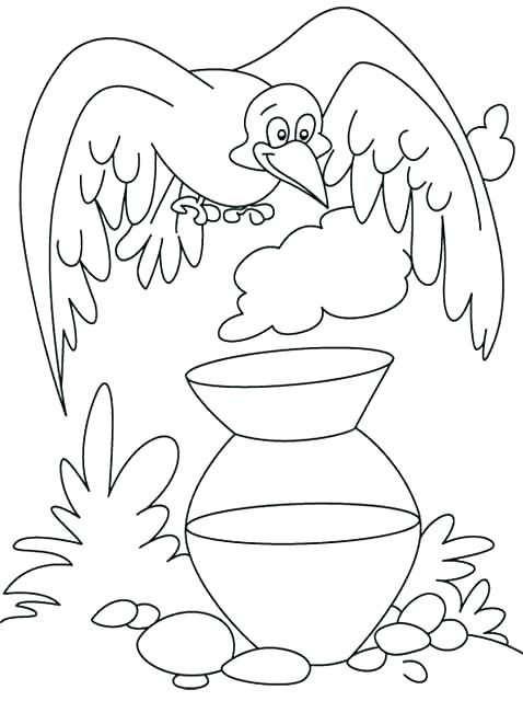 478x640 Scarecrow Coloring Pages Crow Coloring Pictures Pin Crow Colouring