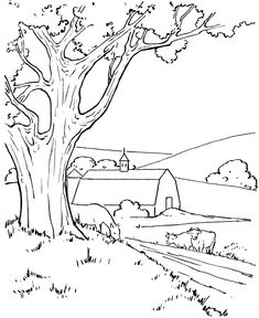 Farm Scenes Coloring Page Farm Life 235x288 Farm Scenes Coloring Page Farm Life