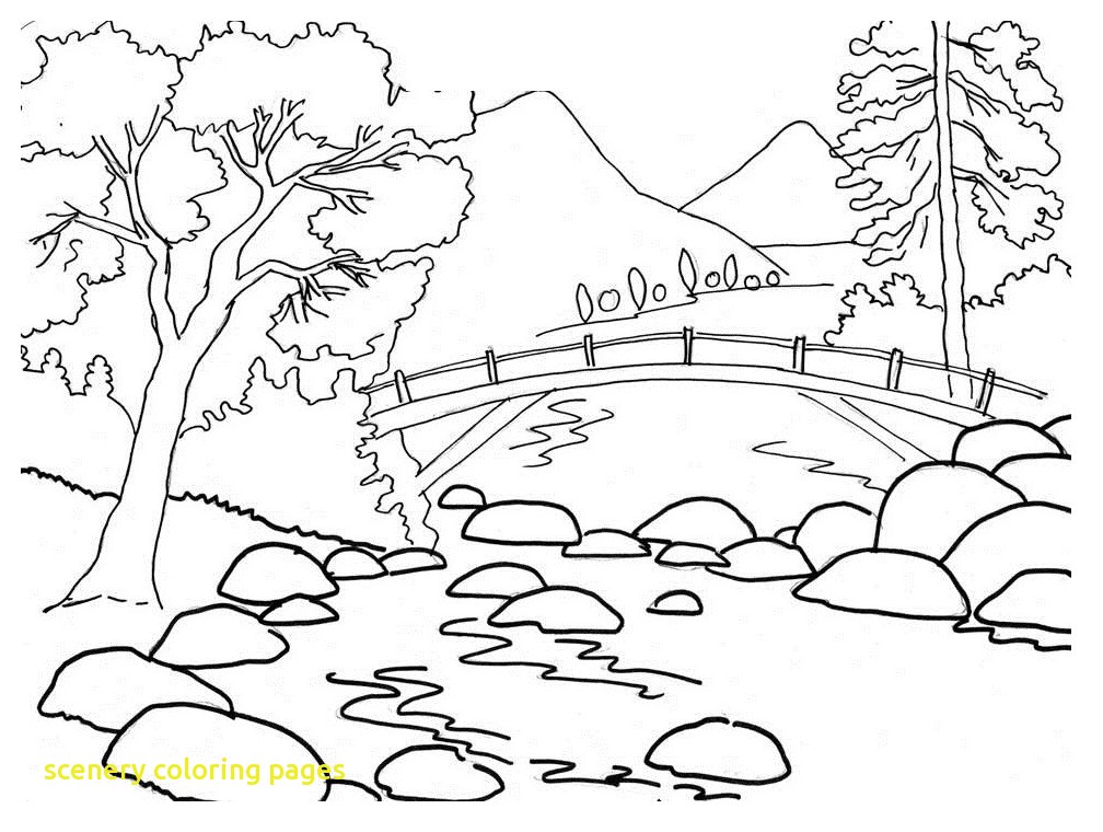 1008x760 Scenery Coloring Pages With Scenery Coloring Pages