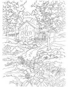 220x282 Coloring Pages Fall Scenery Coloring Pages Landscape Coloring