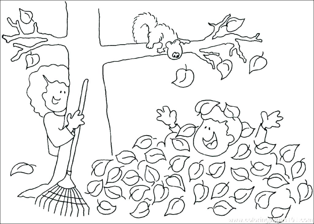 1024x731 Autumn Coloring Pages Printable