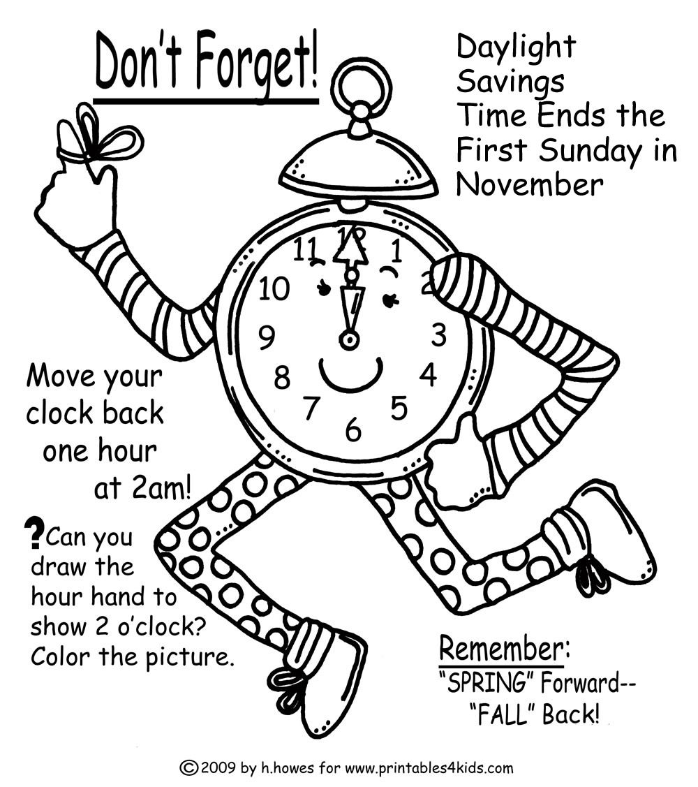 1000x1127 Fall Time Change Reminder Coloring Page Printables For Kids