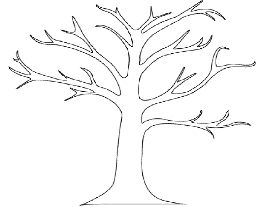 Fall Tree Coloring Pages 1013x825 Fall Tree Coloring Pages