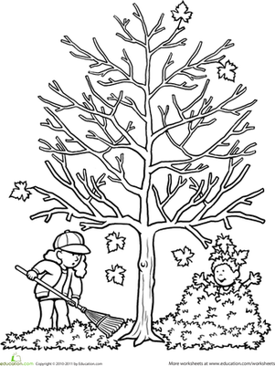 Fall Tree Coloring Pages at GetColorings.com | Free printable colorings ...