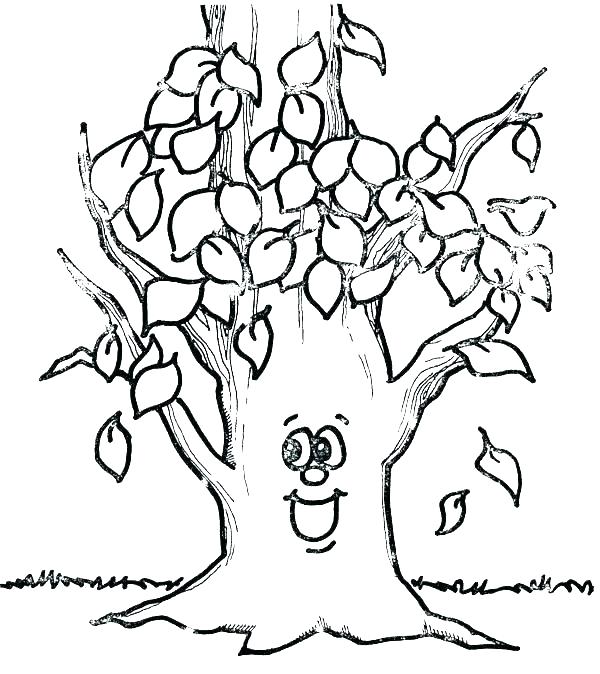 Autumn Tree Coloring Page Printable Fall Coloring Pages Autumn 600x674 Autumn Tree Coloring Page Printable Fall Coloring Pages Autumn
