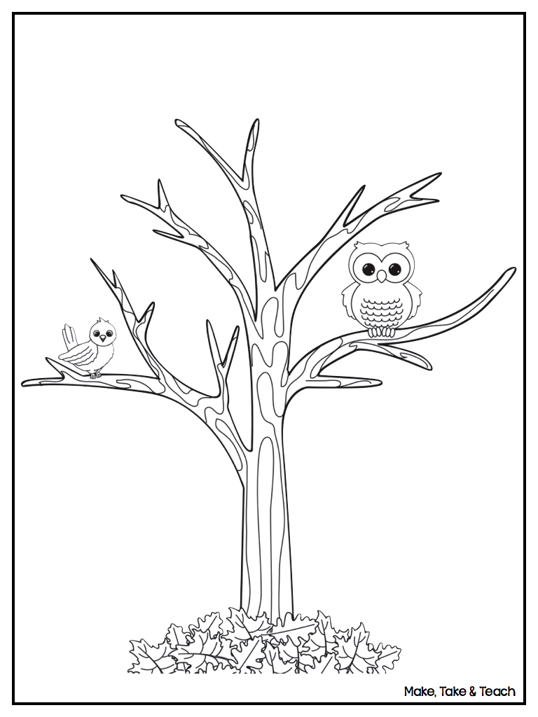 768x1024 Free Printable Tree Coloring Pages