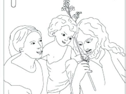 Holy Family Coloring Page Holy Family Coloring Page Family 440x330 Holy Family Coloring Page Holy Family Coloring Page Family