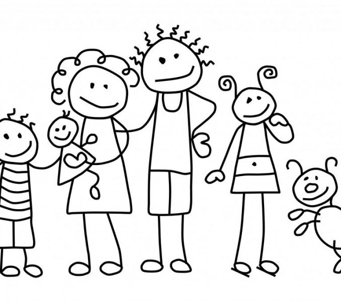 Family Coloring Pages Coloring Page 678x600 Family Coloring Pages Coloring Page