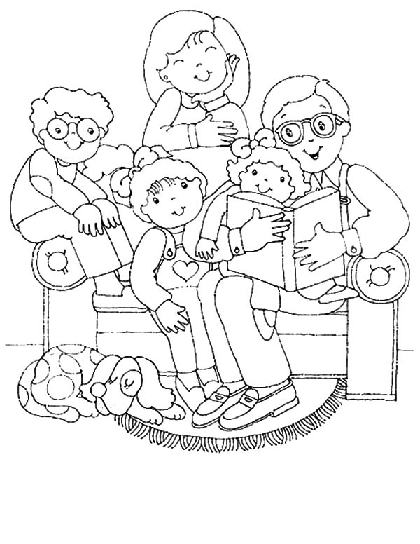 Joint Family Gather In Living Room Coloring Pages Batch Coloring 600x776 Joint Family Gather In Living Room Coloring Pages Batch Coloring