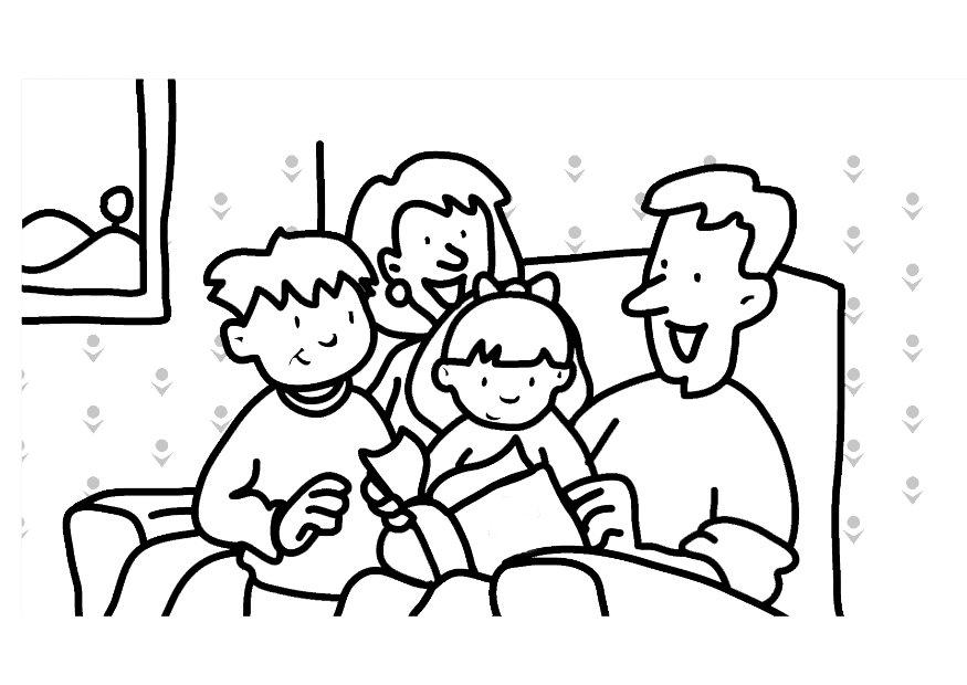 My Family Coloring Pages 875x620 My Family Coloring Pages