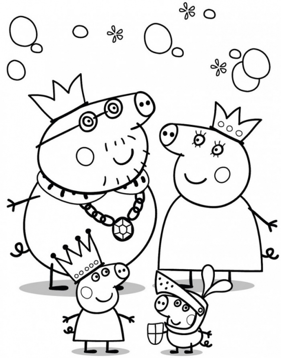 Peppa Pig Family Coloring Page For Kids Nick Jr. Coloring Pages 573x730 Peppa Pig Family Coloring Page For Kids Nick Jr. Coloring Pages