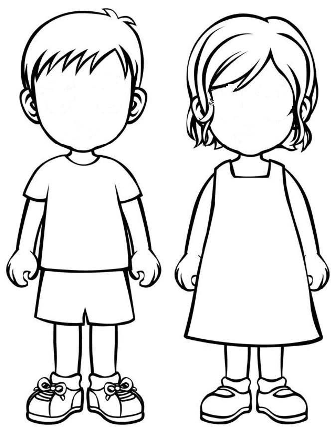Family Coloring Pages For Preschoolers