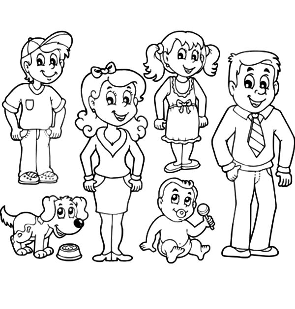 600x630 Family Coloring Sheet Best Family Coloring Page 14 On Ree Coloring