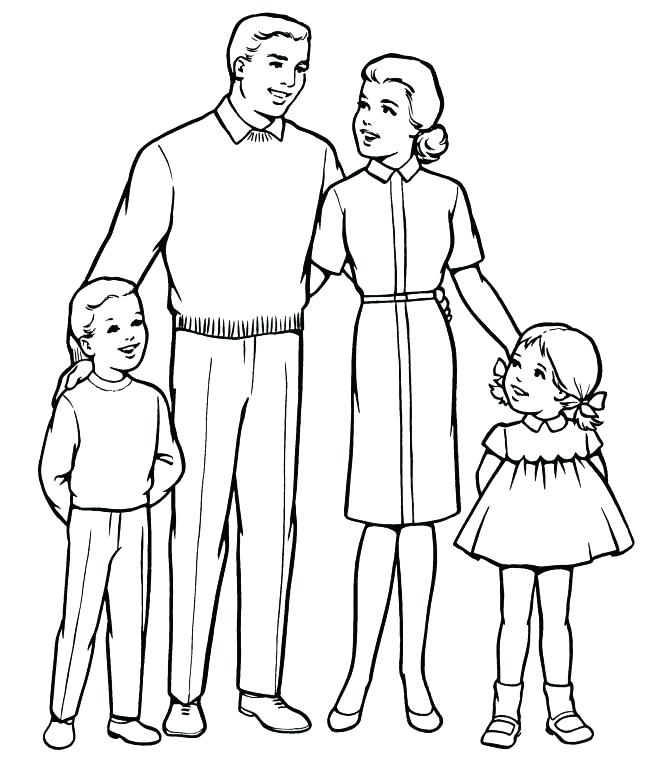 670x764 Holy Family Coloring Page Family Coloring Pages With Simple Joint