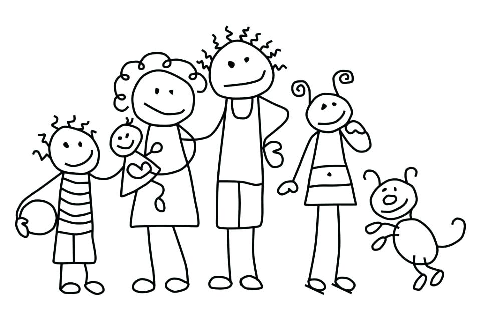 Family Coloring Pages Printable