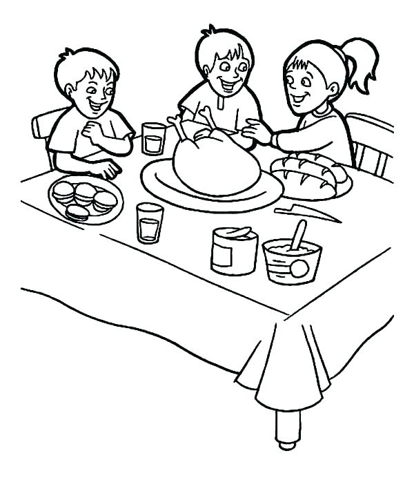 Thanksgiving Feast Coloring Pages Thanksgiving Day Coloring Pages 600x692 Thanksgiving Feast Coloring Pages Thanksgiving Day Coloring Pages