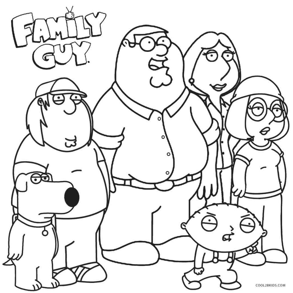 1024x1024 Family Guy Coloring Pages To Print 19225 Coloring Pages