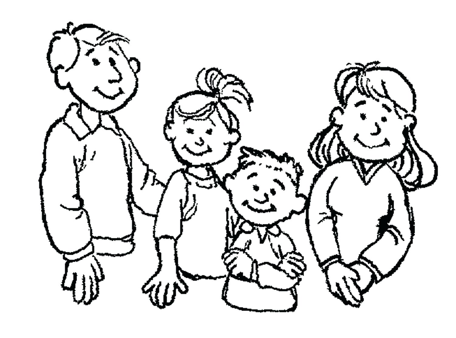 Family Coloring Pages Pictures Free Winter Of Members Sheets 1500x1112 Family Coloring Pages Pictures Free Winter Of Members Sheets