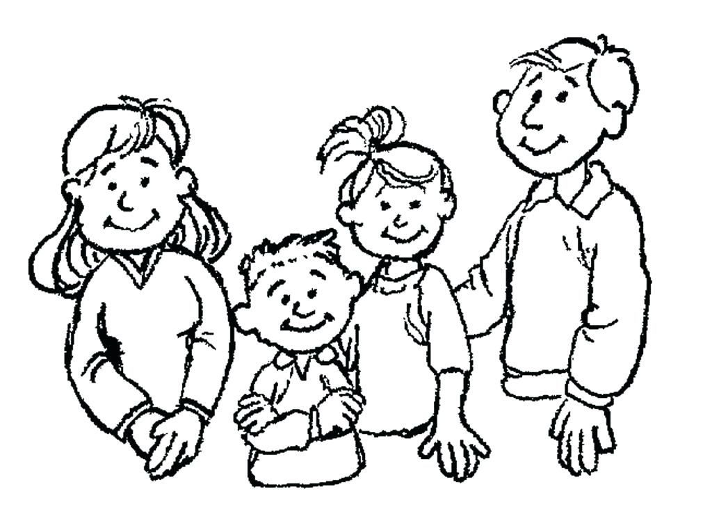 Family Picture Coloring 1024x759 Family Picture Coloring