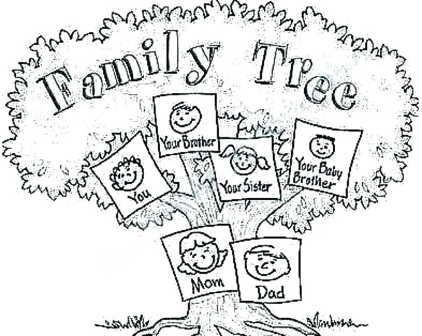 Family Tree Coloring Page Family Tree Coloring Page For Kids 863x689 Family Tree Coloring Page Family Tree Coloring Page For Kids