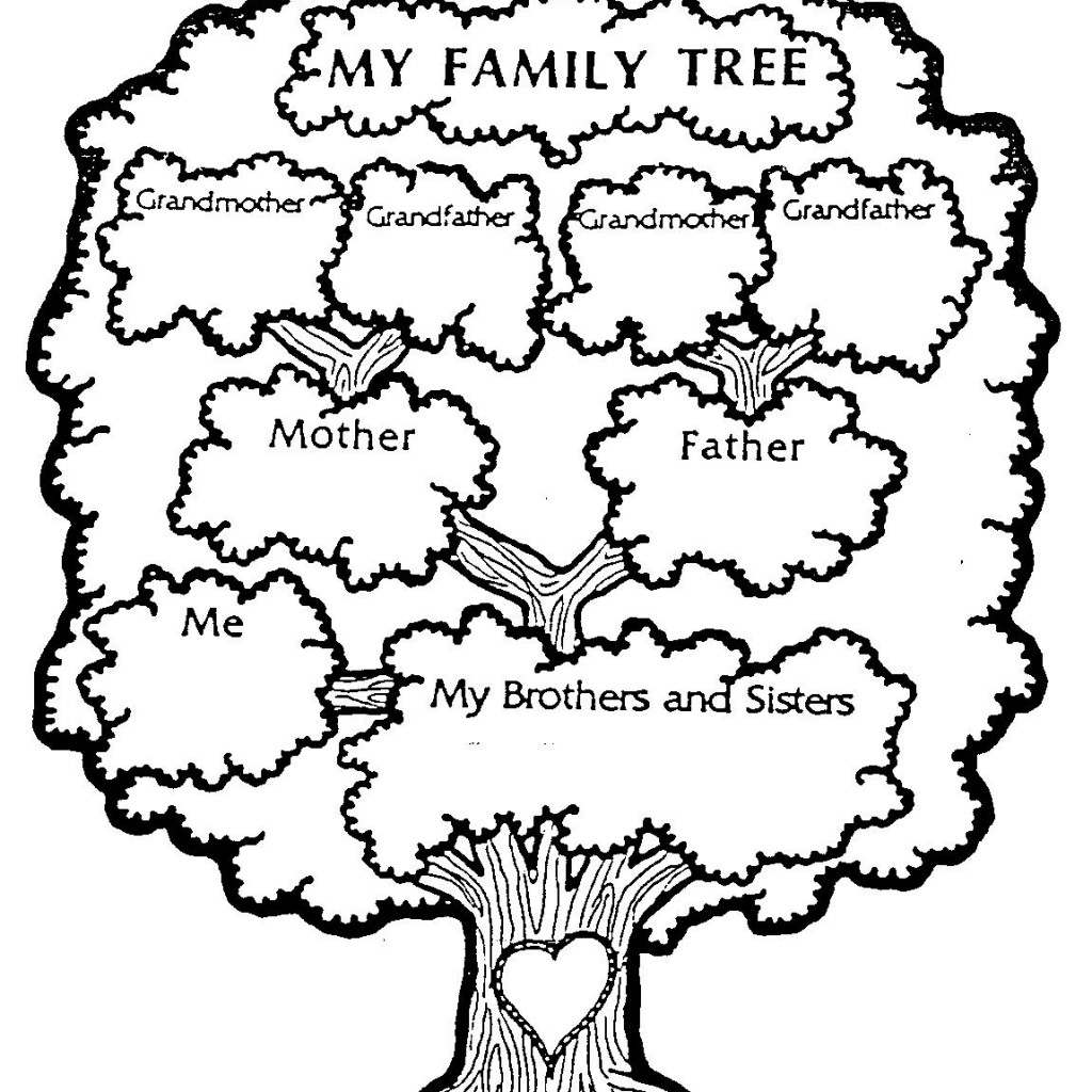 Family Tree Coloring Pages Printable Fresh Family Tree Coloring 1024x1024 Family Tree Coloring Pages Printable Fresh Family Tree Coloring