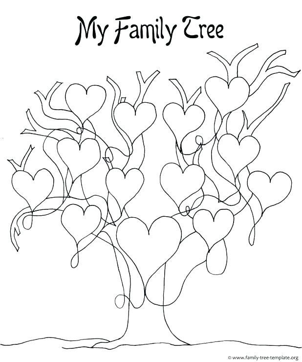 618x740 Family Tree Coloring Pages