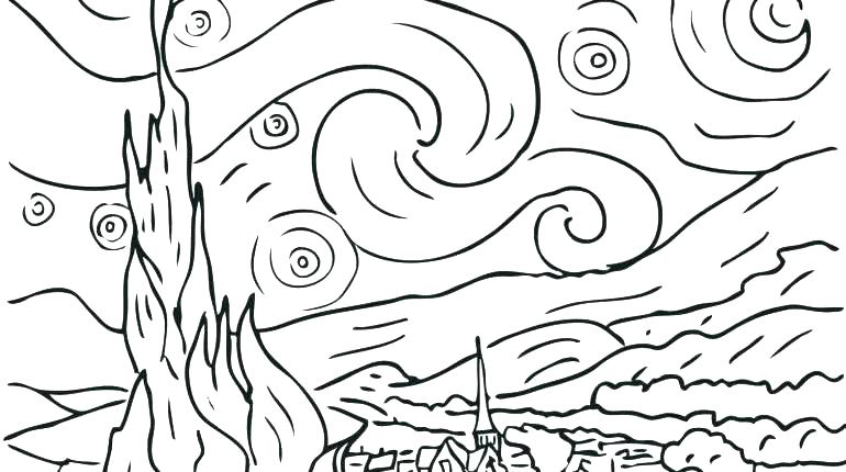 770x430 Famous Artwork Coloring Pages Famous Art Coloring Pages Famous