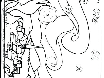 Famous Art Coloring Pages 440x330 Famous Art Coloring Pages
