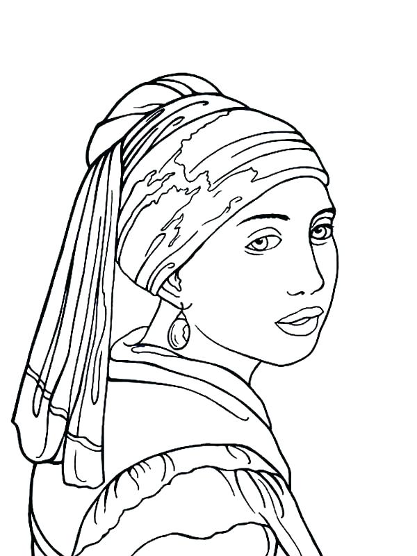 Famous Artwork Coloring Pages at GetColorings.com | Free printable ...